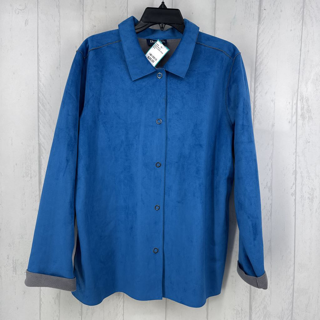 Fleece Lined Snap Front Shacket