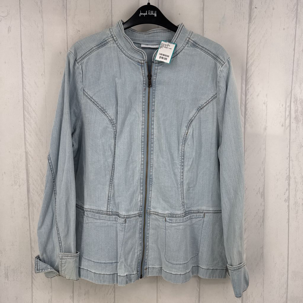 Lightweight Twill Zip-Front Jacket