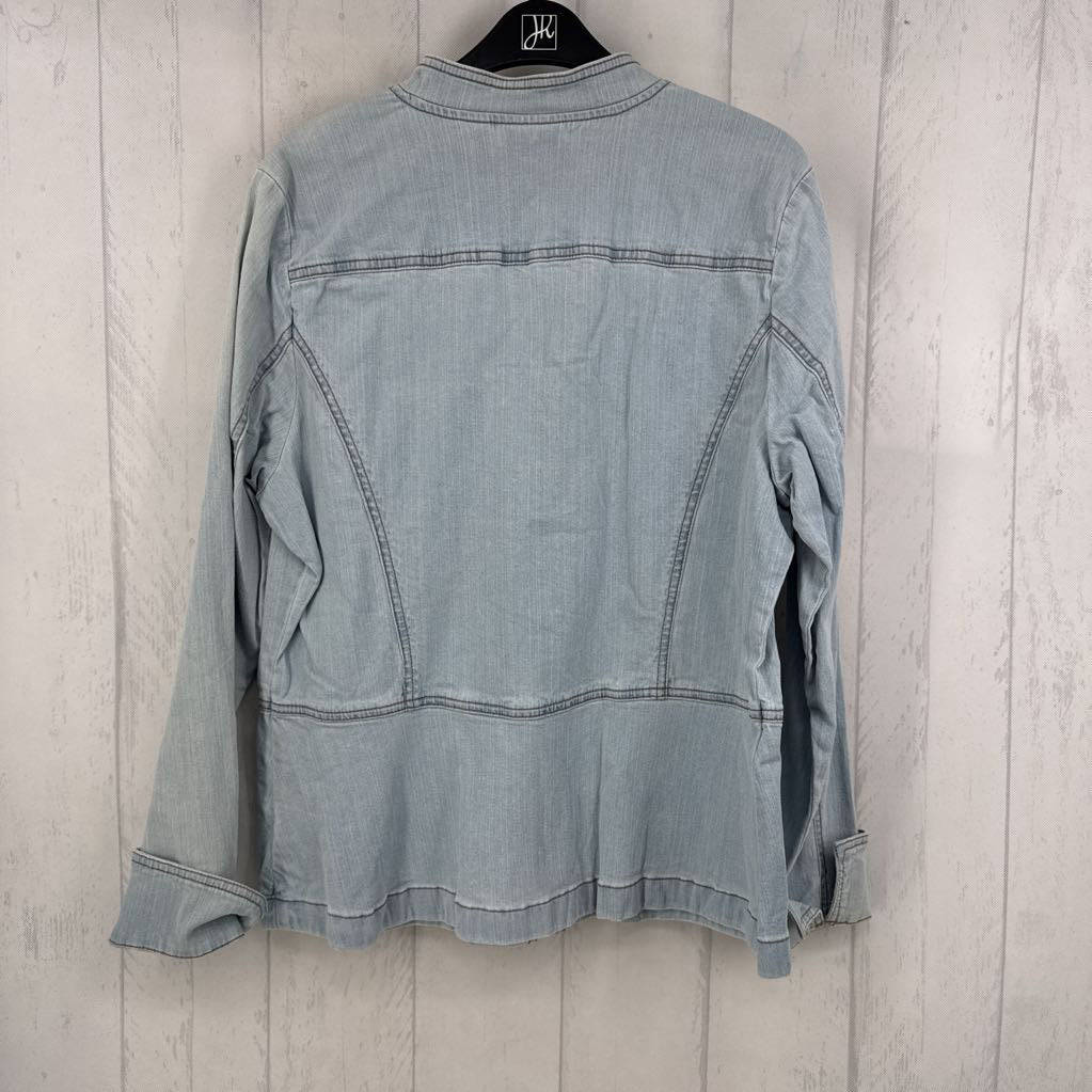 Lightweight Twill Zip-Front Jacket
