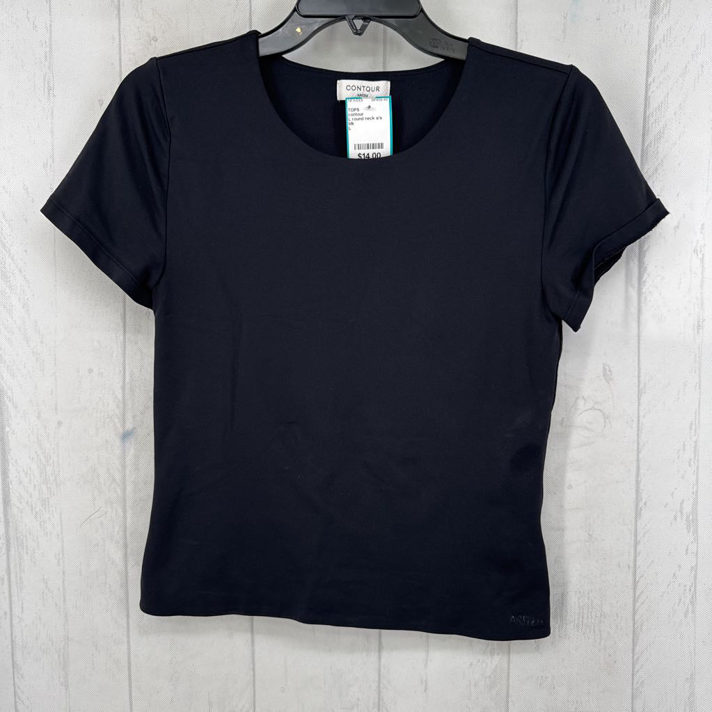 L round neck s/s top