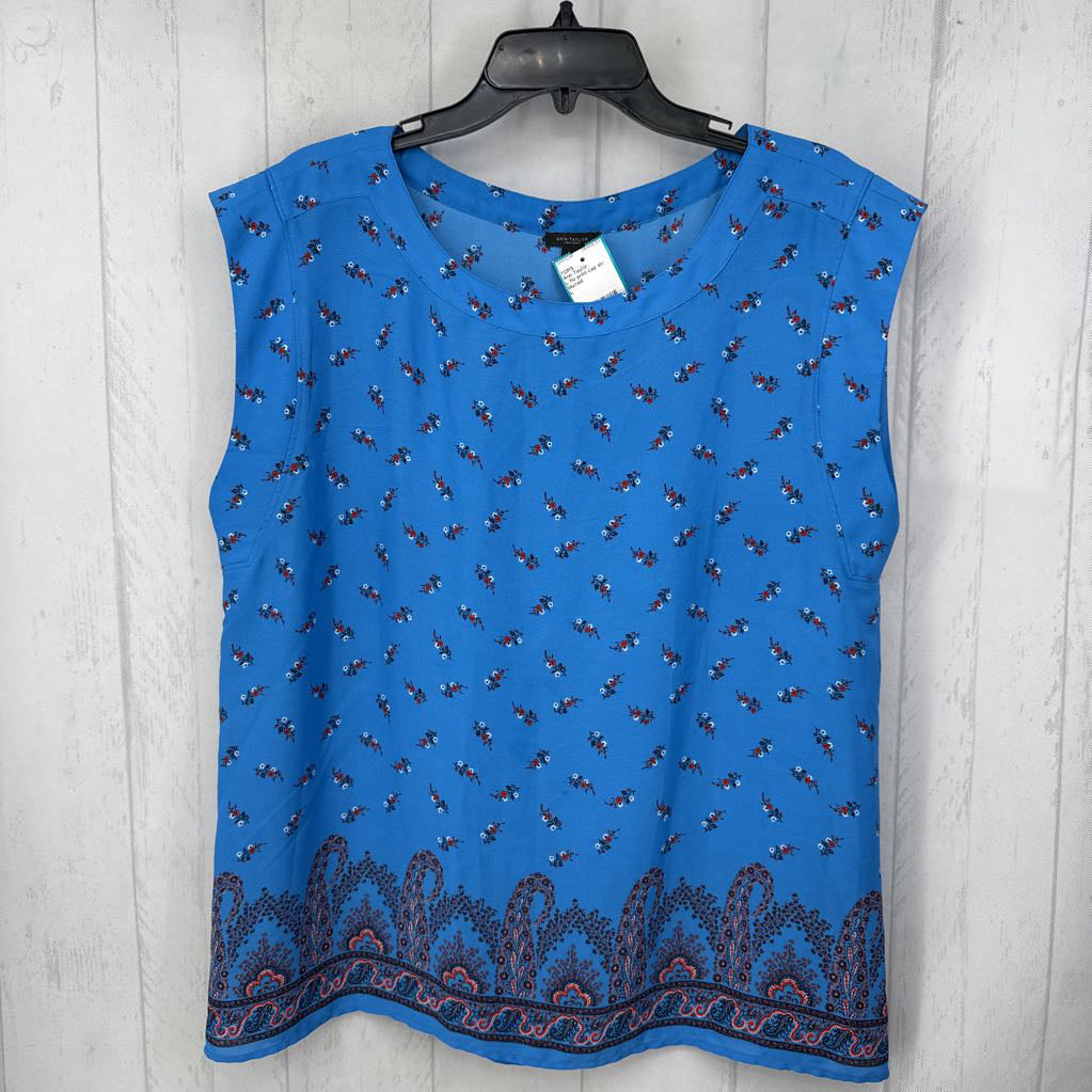 L flo print cap slv top