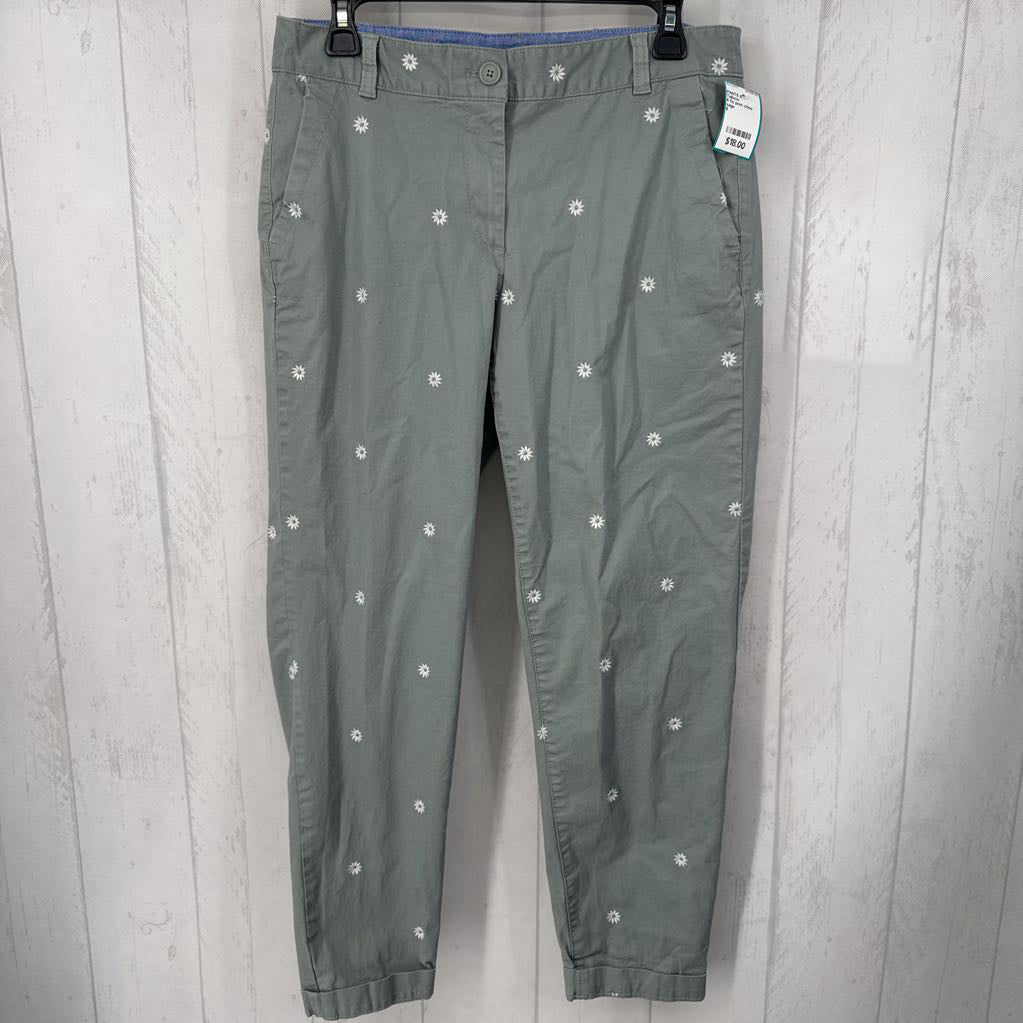 6 flo print chino