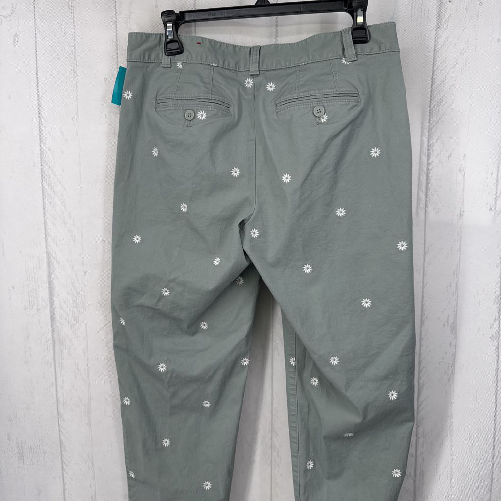 6 flo print chino