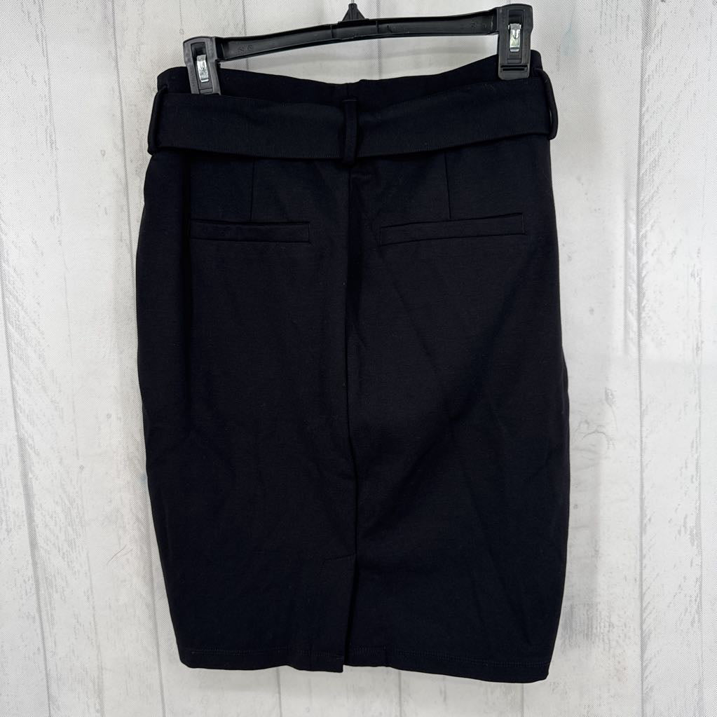 8 belted knee length skirt