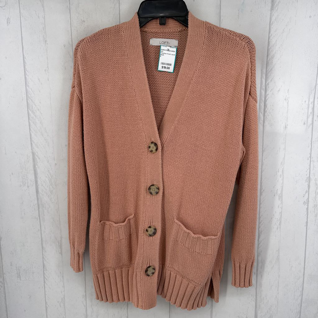 S button front cardi