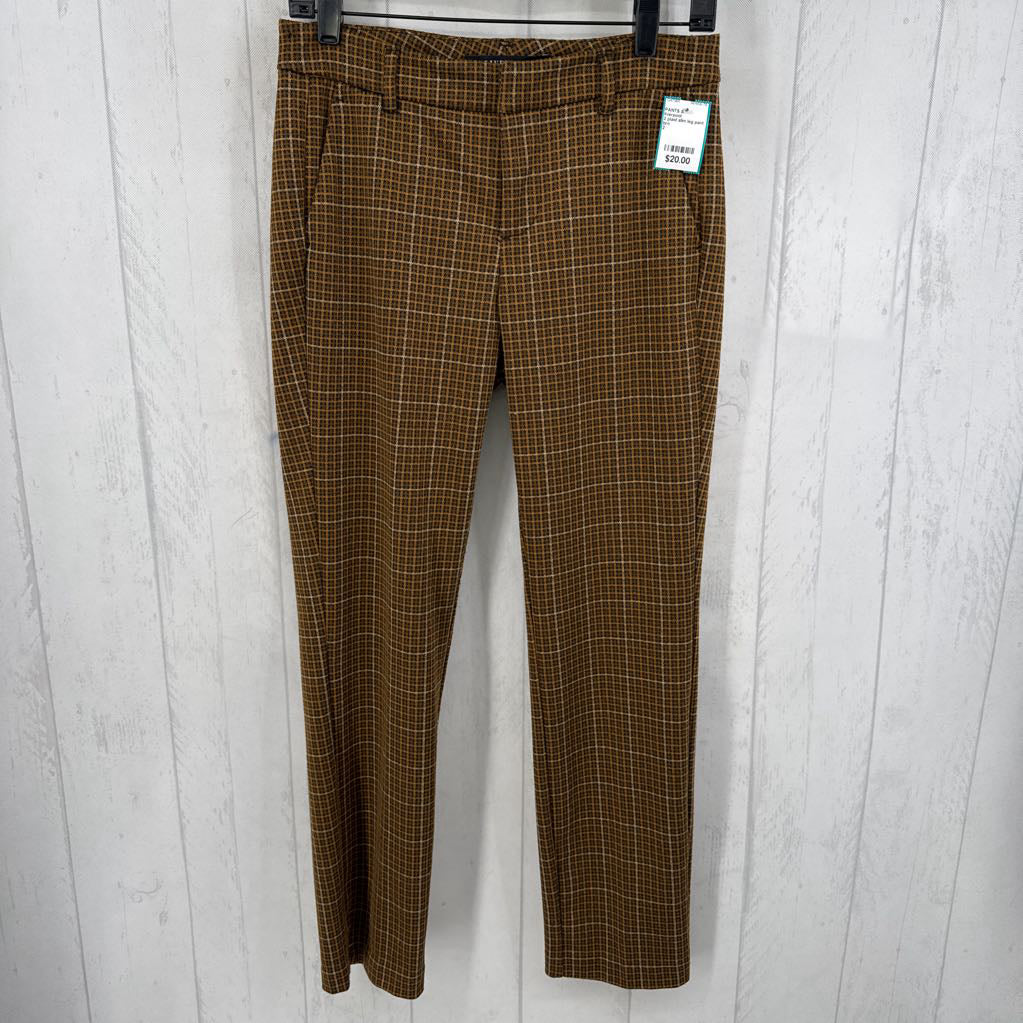 2 plaid slim leg pant