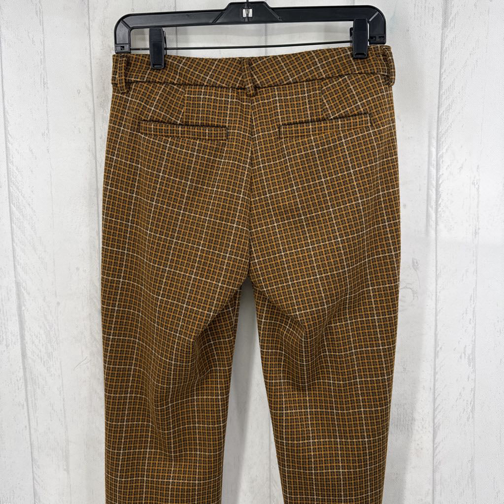 2 plaid slim leg pant