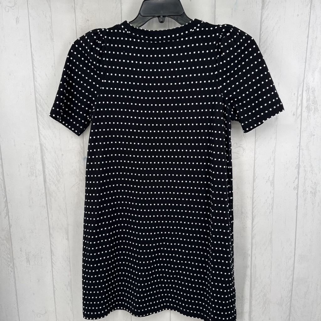 S textured v-neck s/s dress