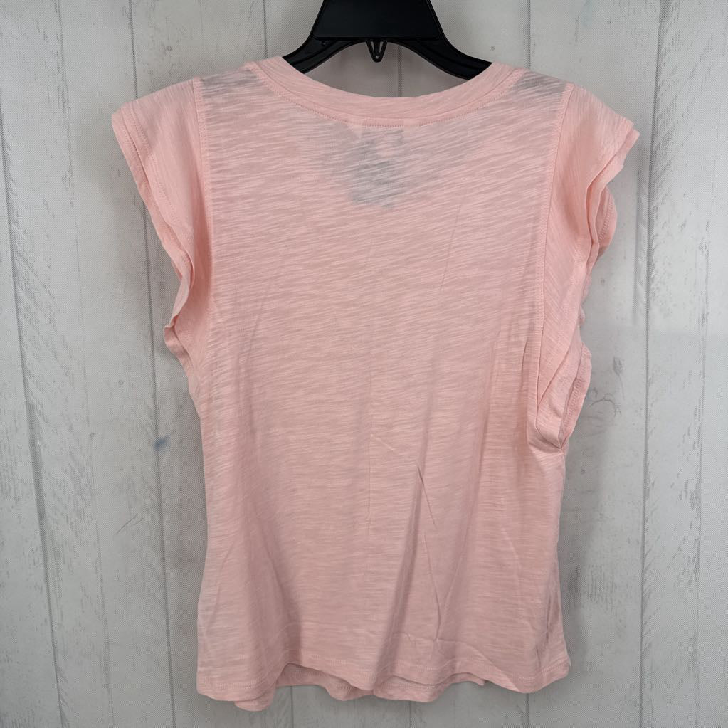 S crewneck flutter slv tee