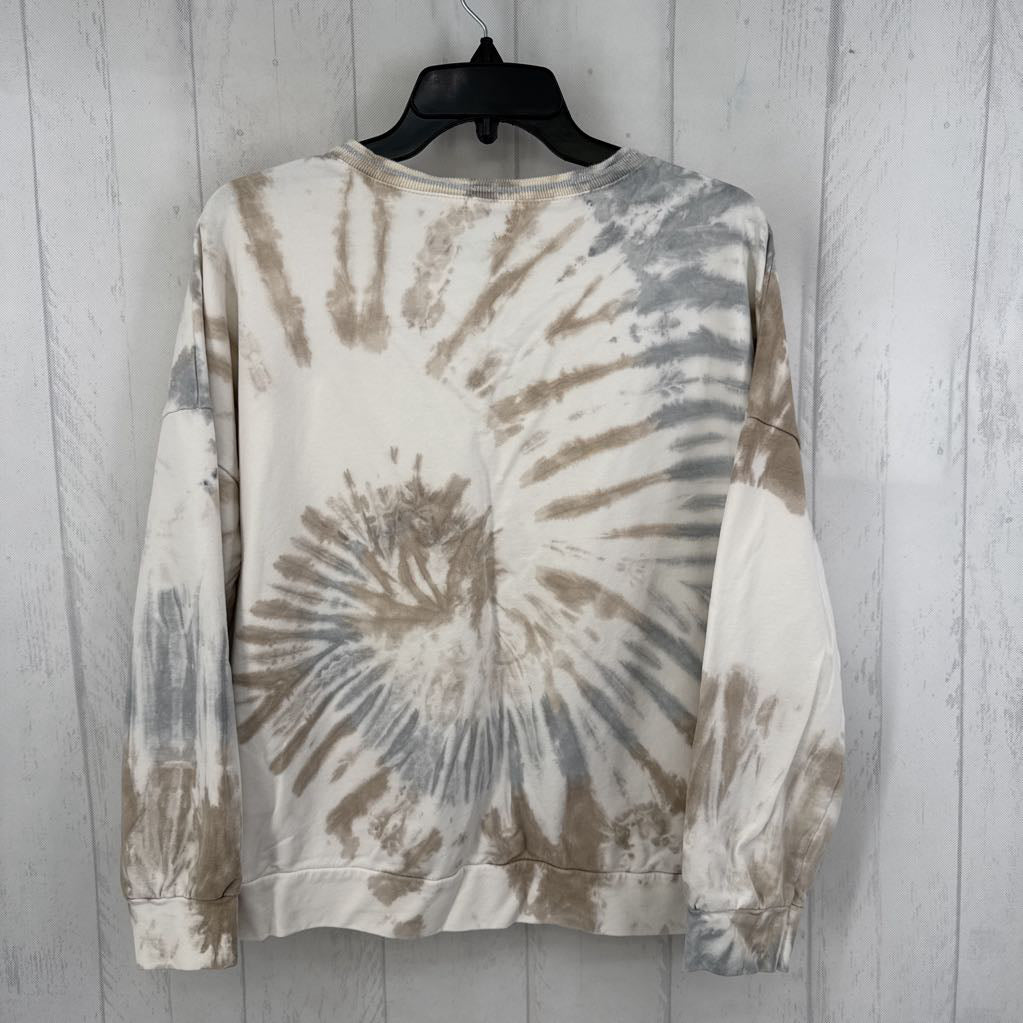 M v-neck tie-dye sweatshirt