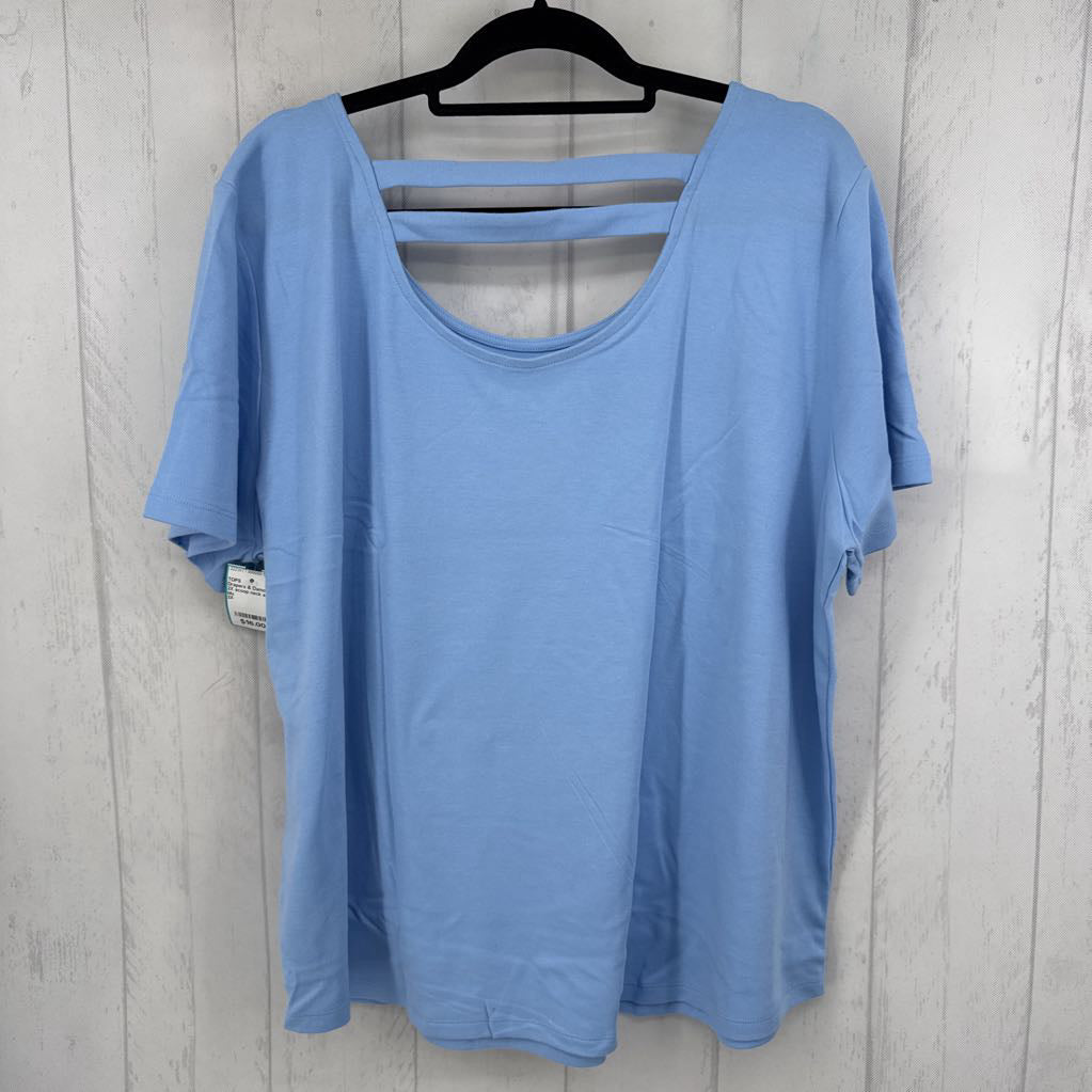 2X scoop neck s/s tee