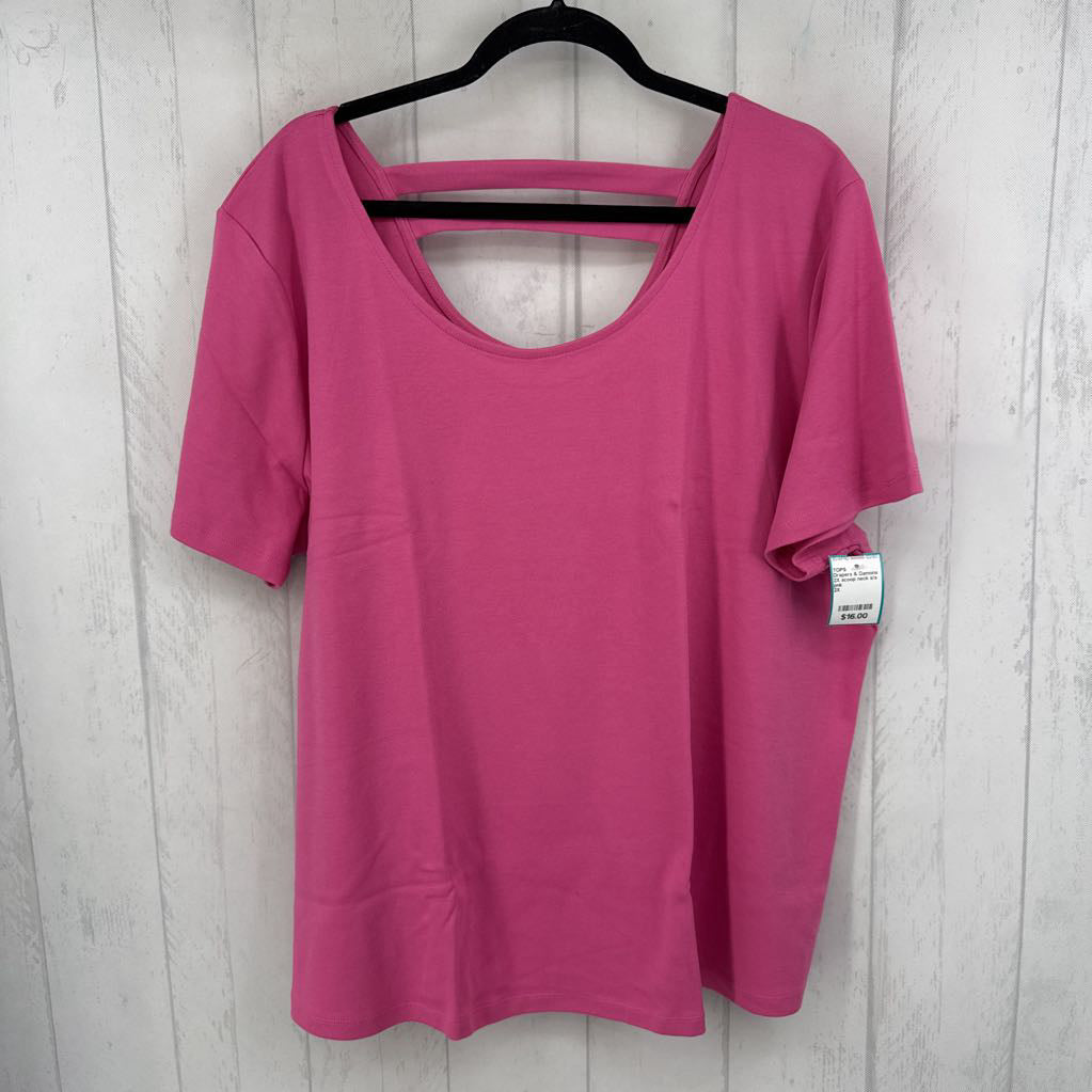 2X scoop neck s/s tee