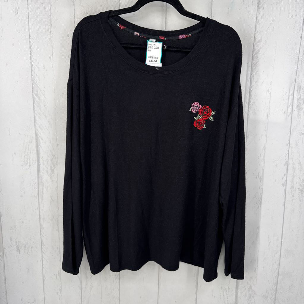 18/20 flo applique l/s top
