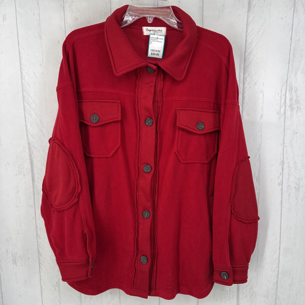 XL fleece shacket