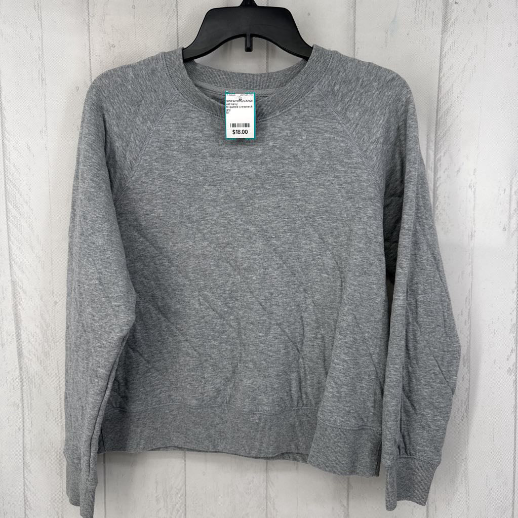 M quilted crewneck sweatshirt