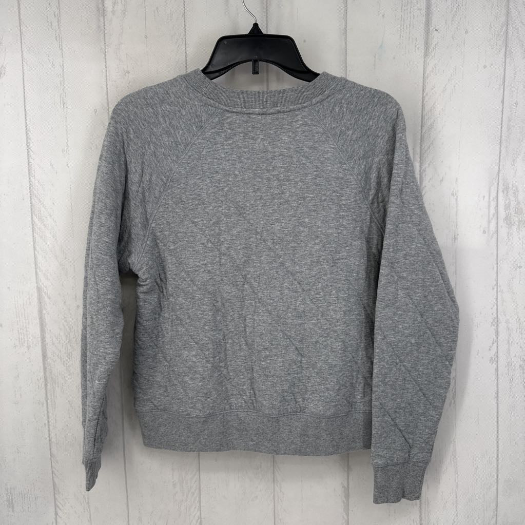 M quilted crewneck sweatshirt