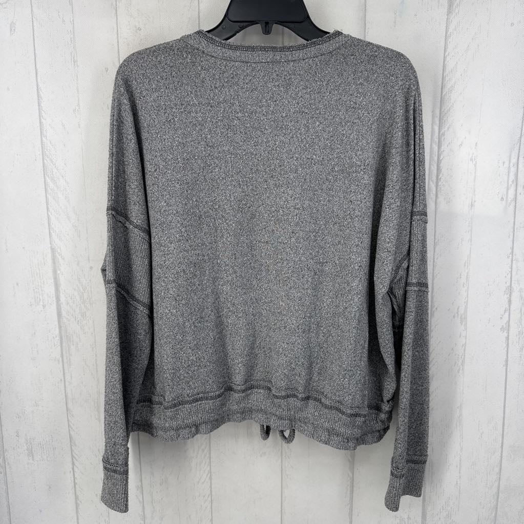 M 1/2 button down l/s top