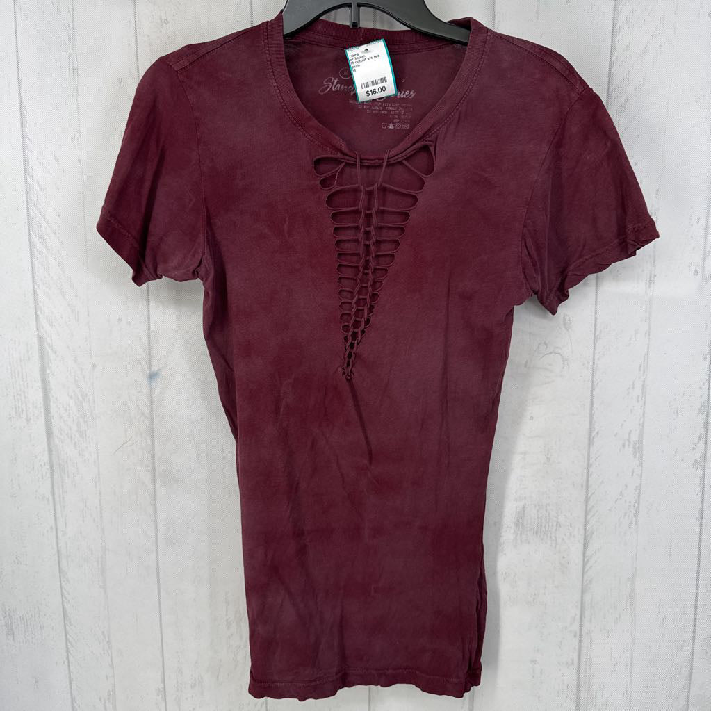 M cutout s/s tee