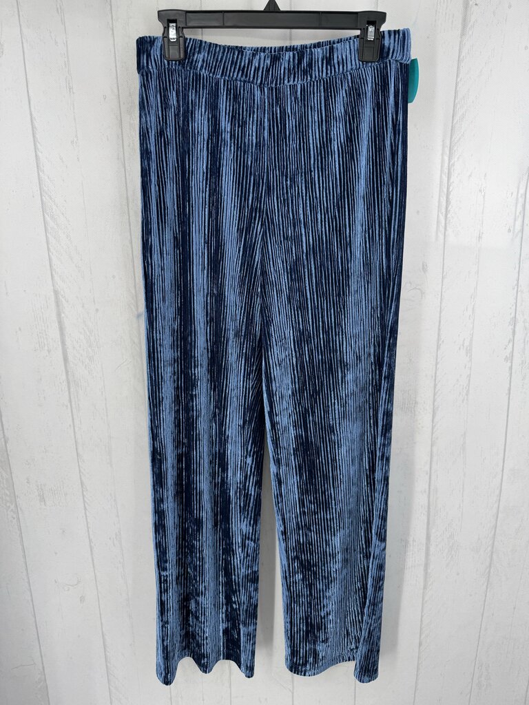 XS velour ribbed wide leg pant