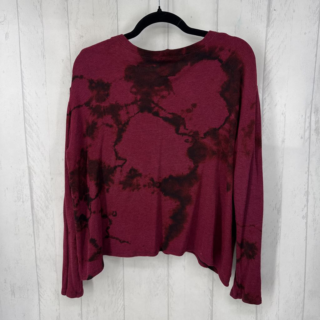 4 waffle knit l/s top