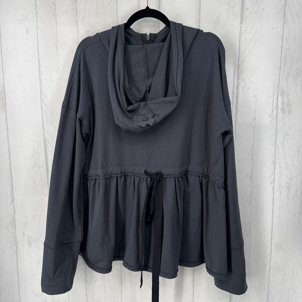 L zip-up hooded sweatshirt