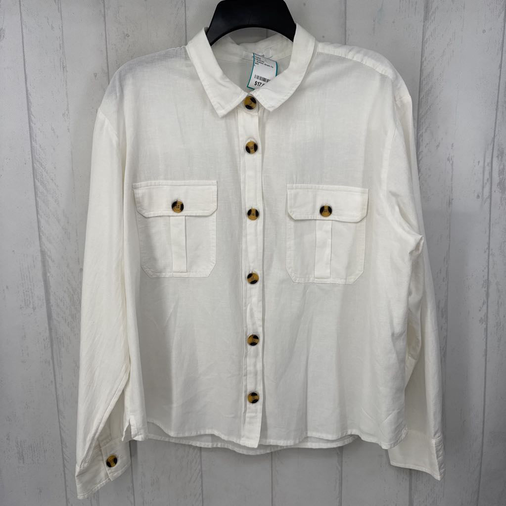 L button down l/s top