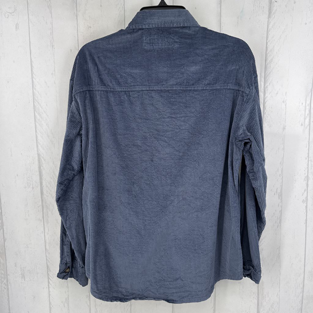 S corduroy button down l/s top