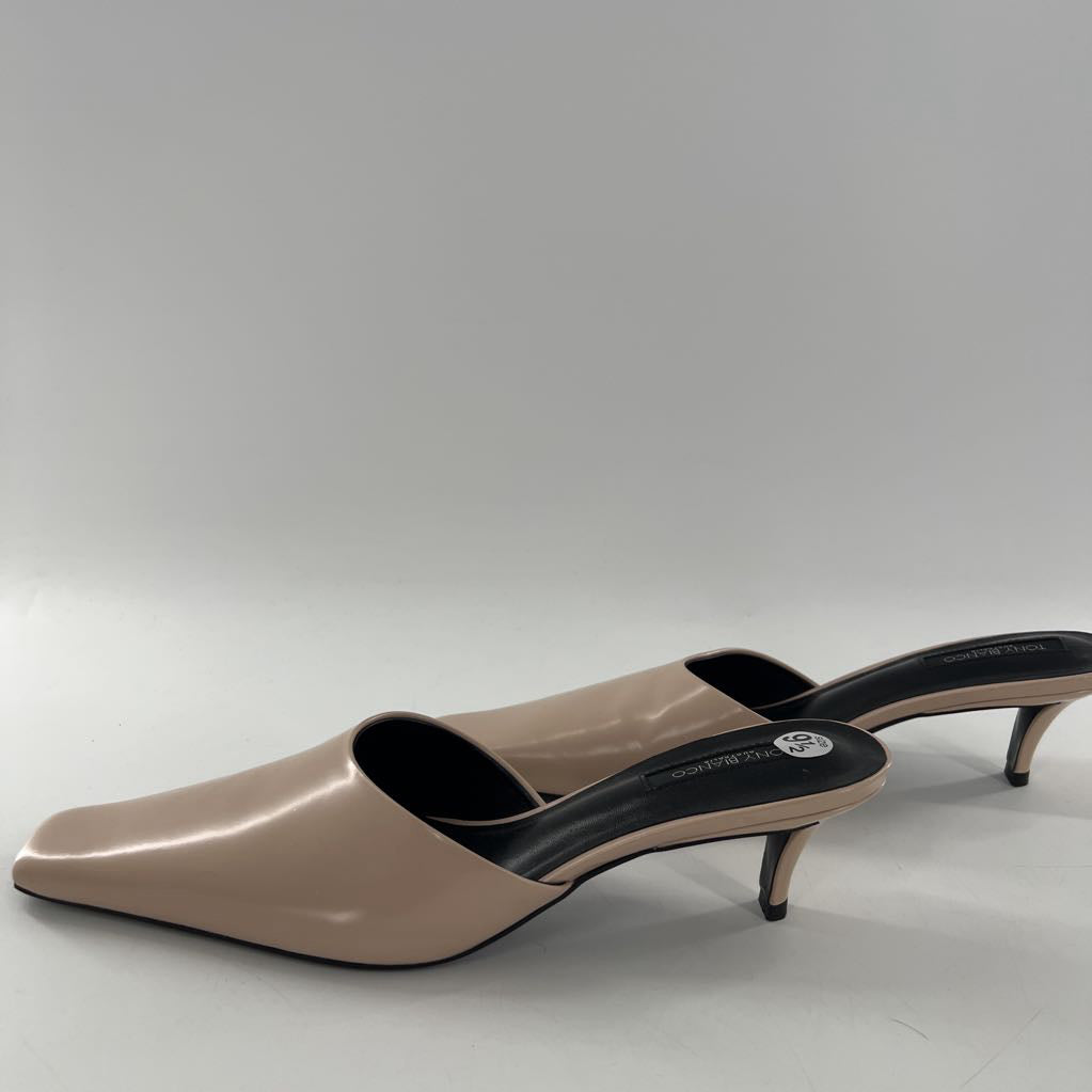 9.5 kitten heel mules