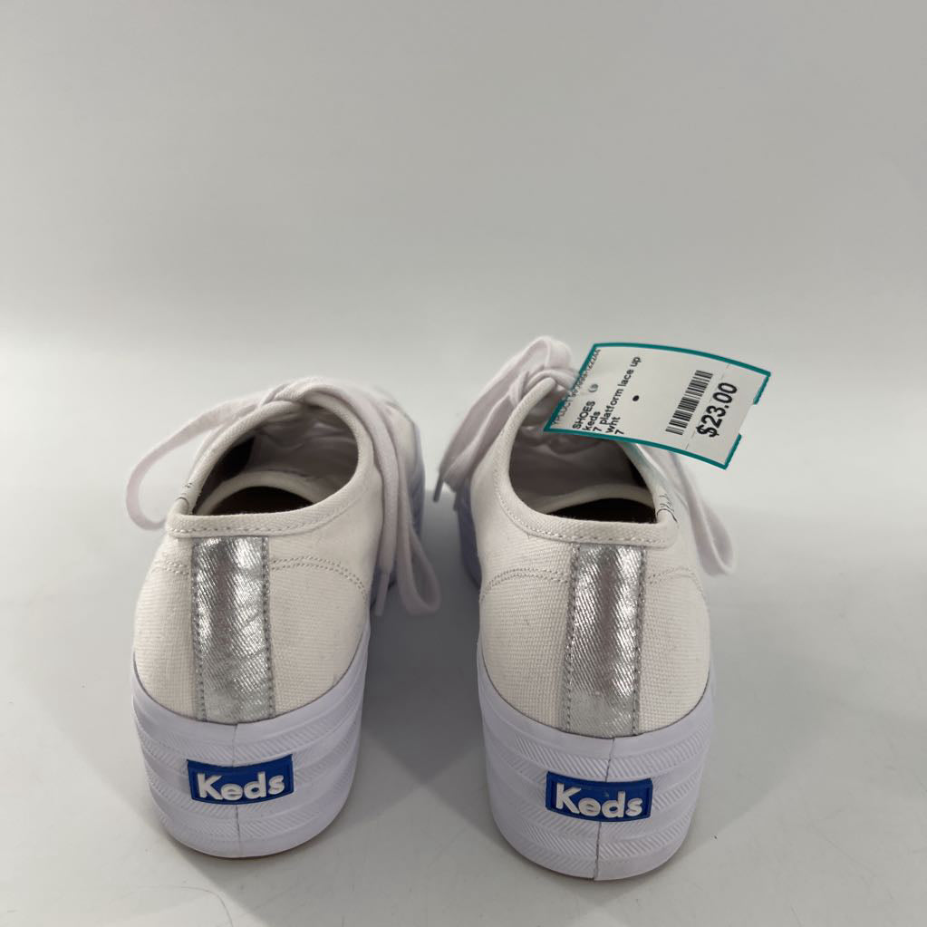 7 platform lace up sneakers