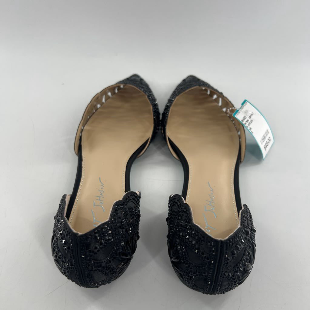 9 inticate rhinestone embellished laser cut pointy toe flats
