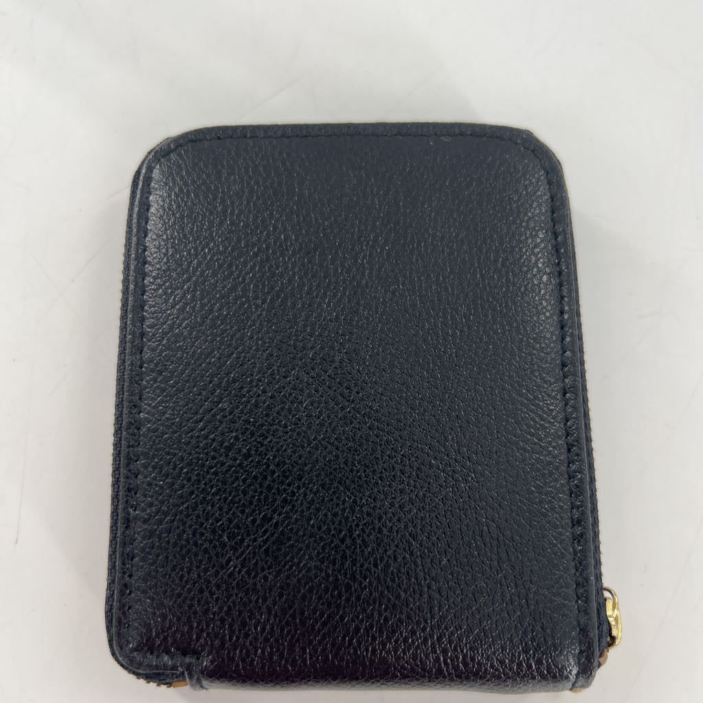 vegan leather zip around wallet