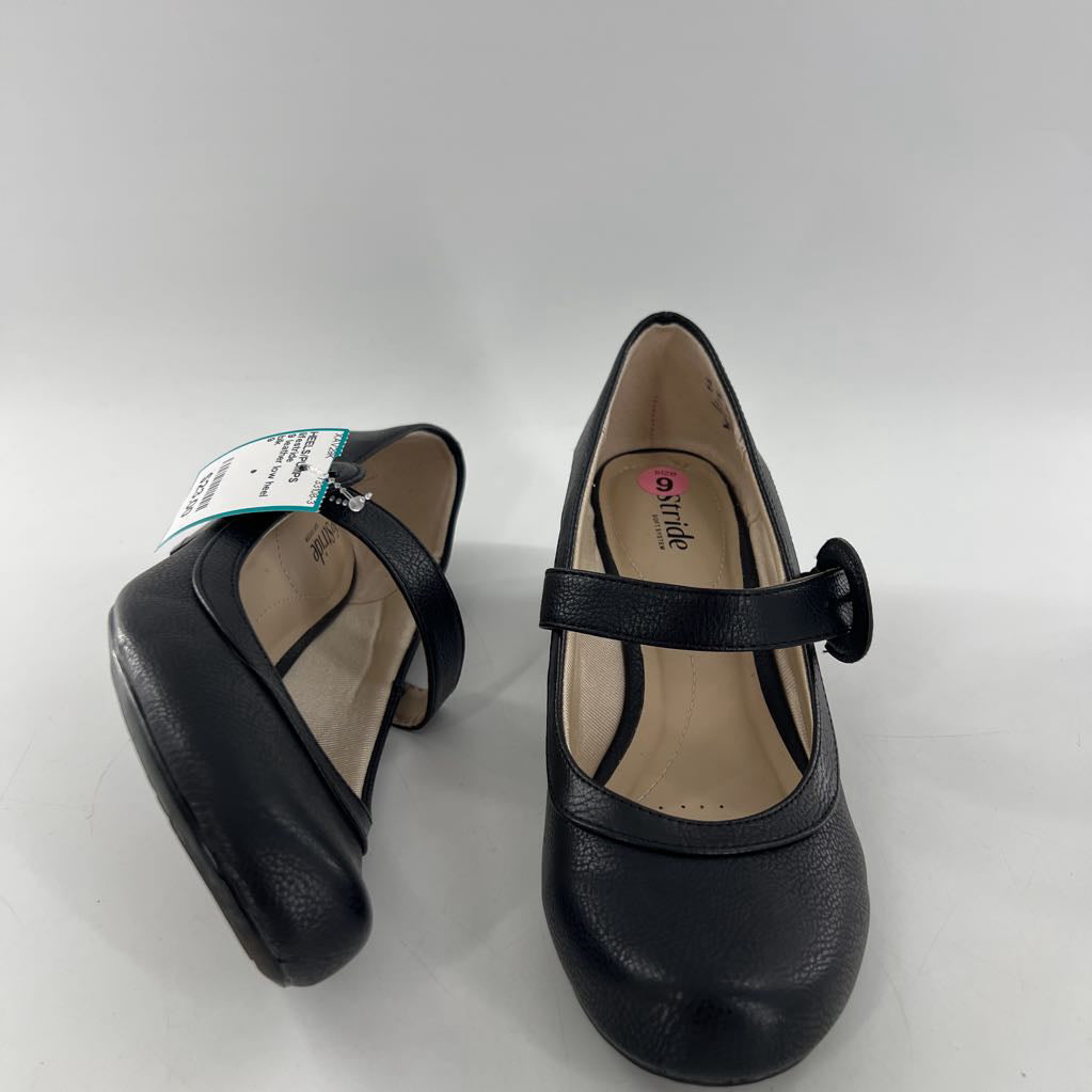 9 leather low heel mary janes
