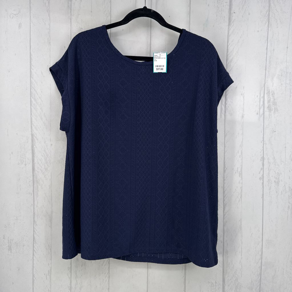 14/16 eyelet s/s top