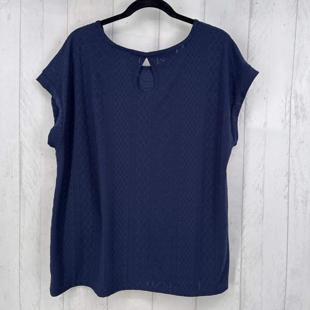 14/16 eyelet s/s top