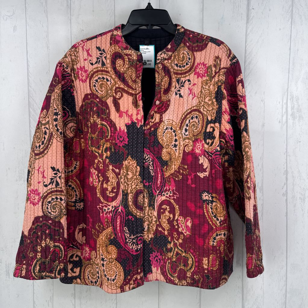 XL paisley print quilted jacket