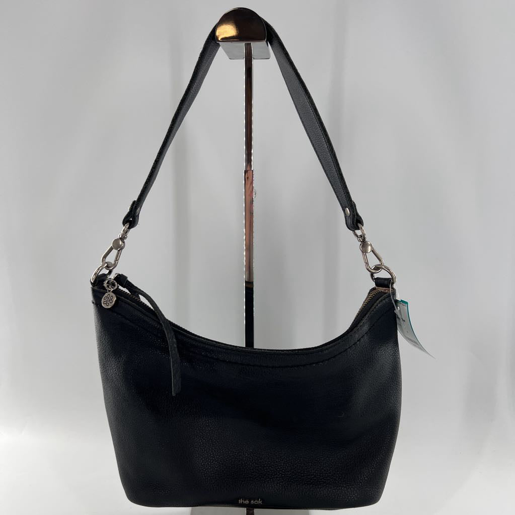pebbled leather shoulder bag