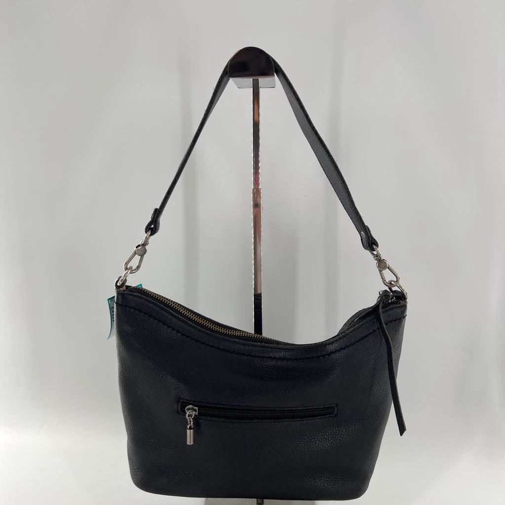 pebbled leather shoulder bag