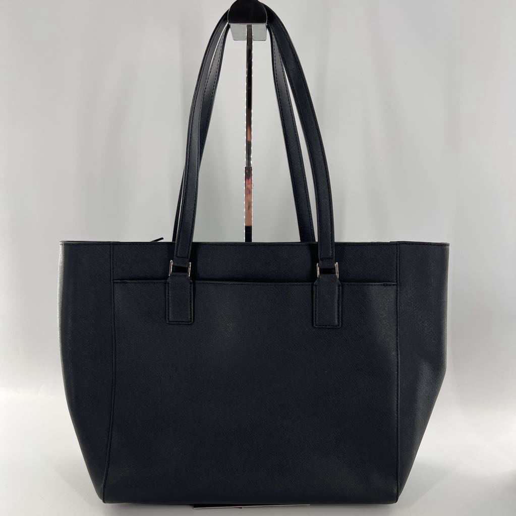 saffiano leather triple compartment tote