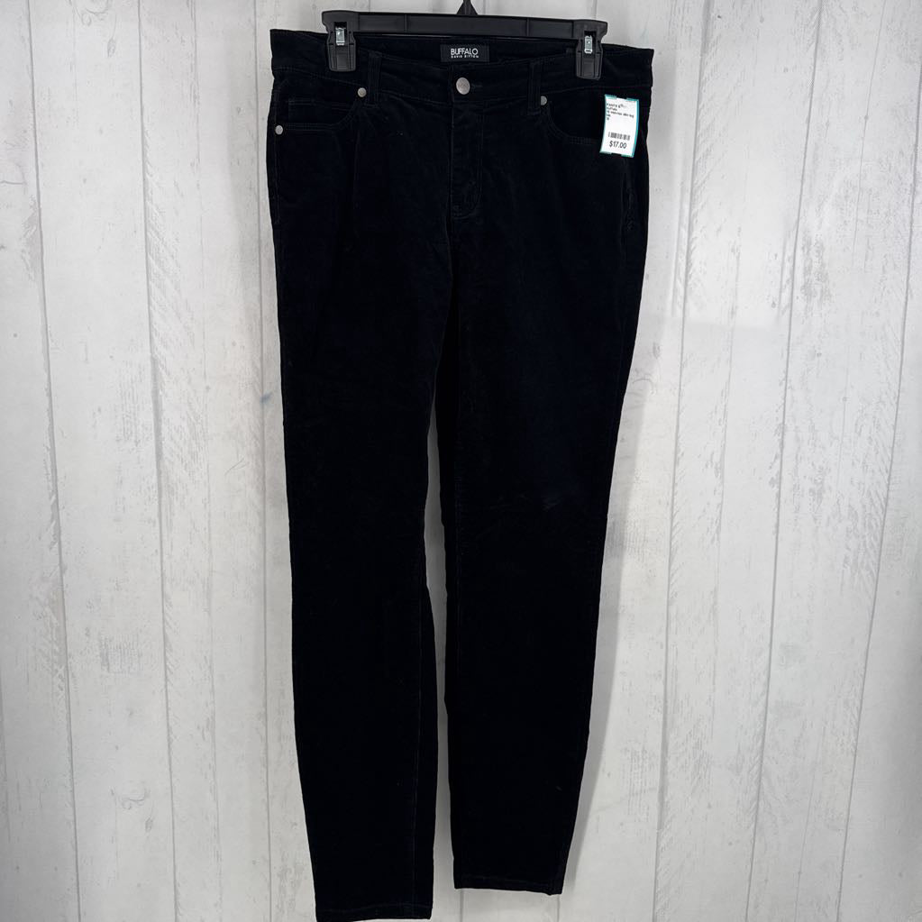 10 mid-rise slim leg corduroy pants