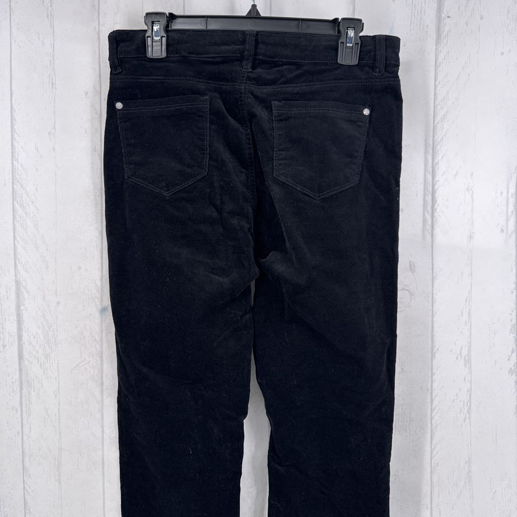 10 mid-rise slim leg corduroy pants