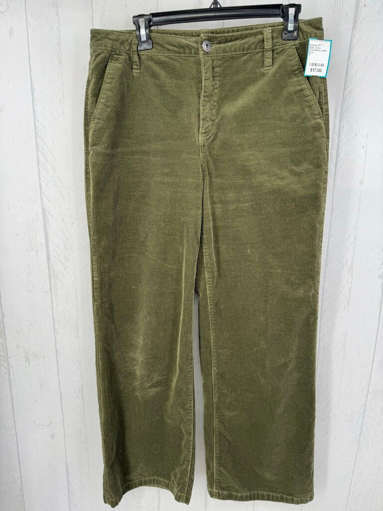 12 corduroy wide leg pant
