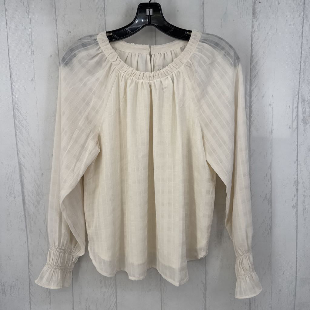 XS textured l/s top