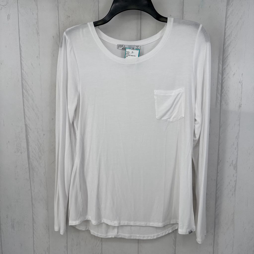 S round neck l/s pocket tee