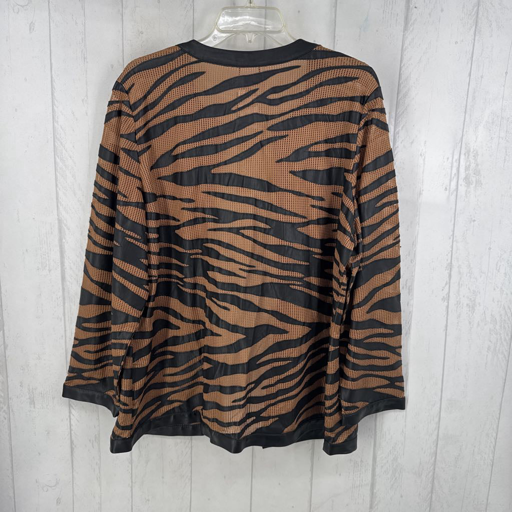 R150 XL striped mesh jacket