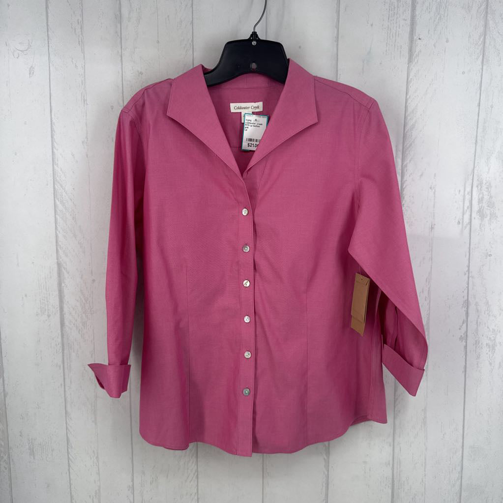 R70 Lp button down 3/4 slv top