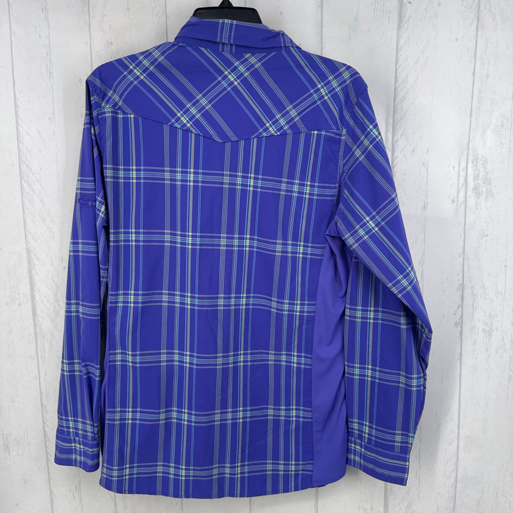 R50 L plaid button down l/s top