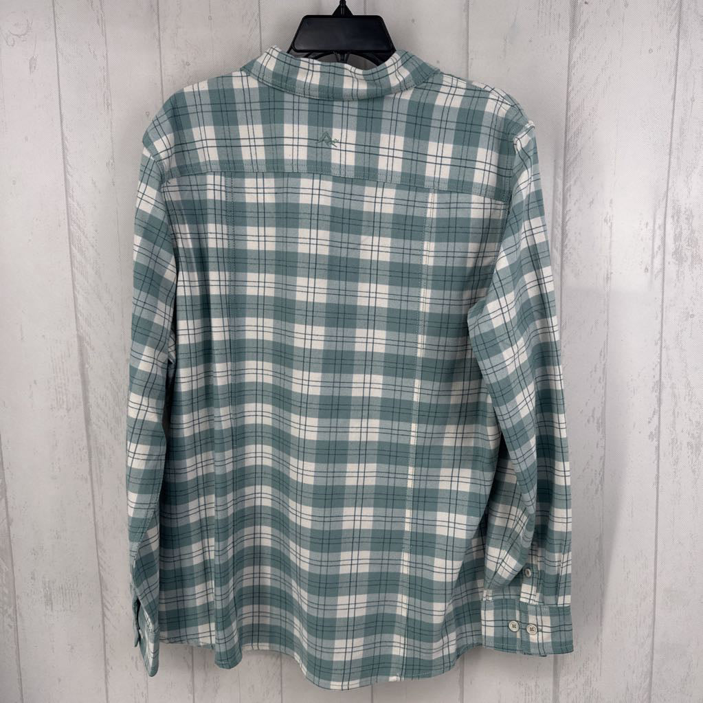 XL plaid button down l/s top