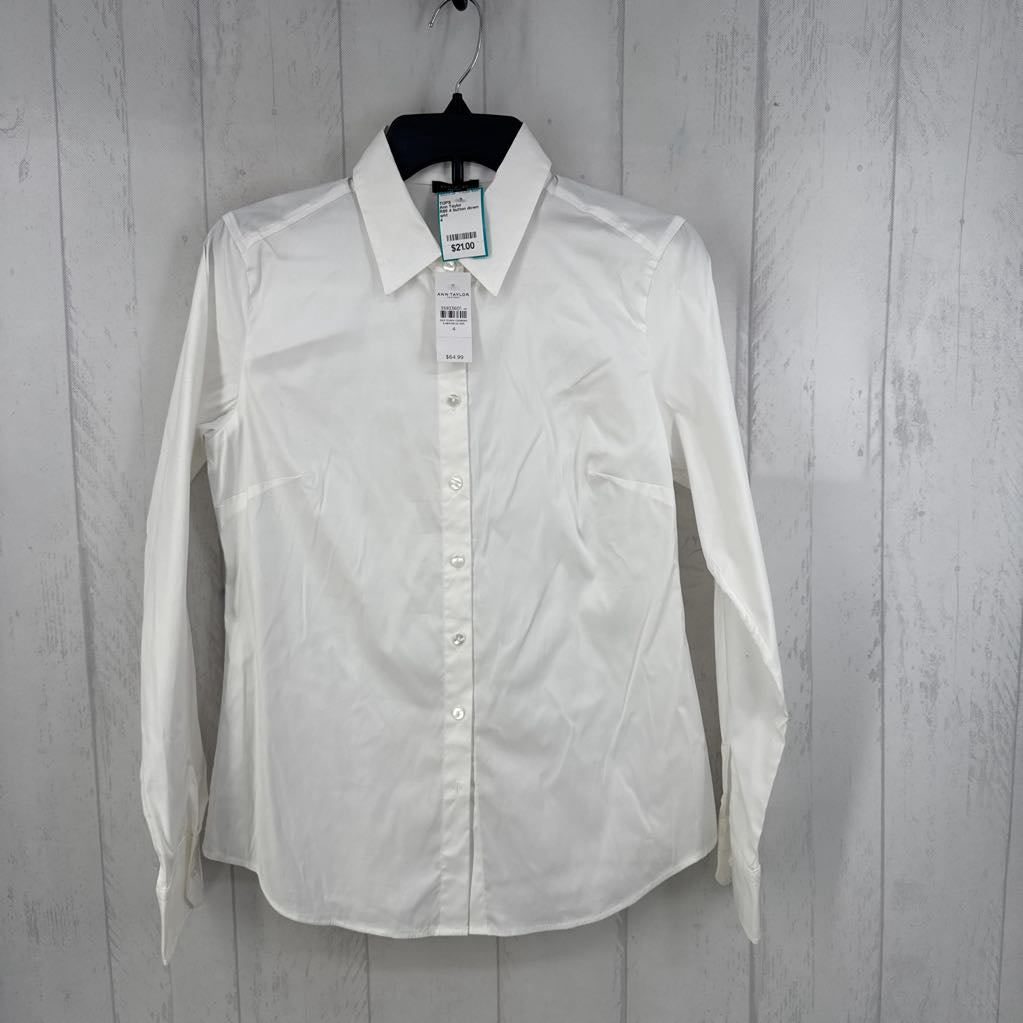 R68 4 button down l/s top