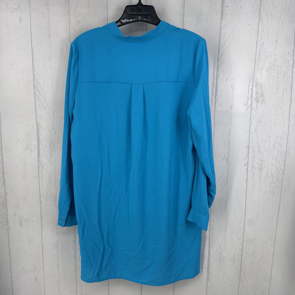 S split neck quarter button down l/s tunic