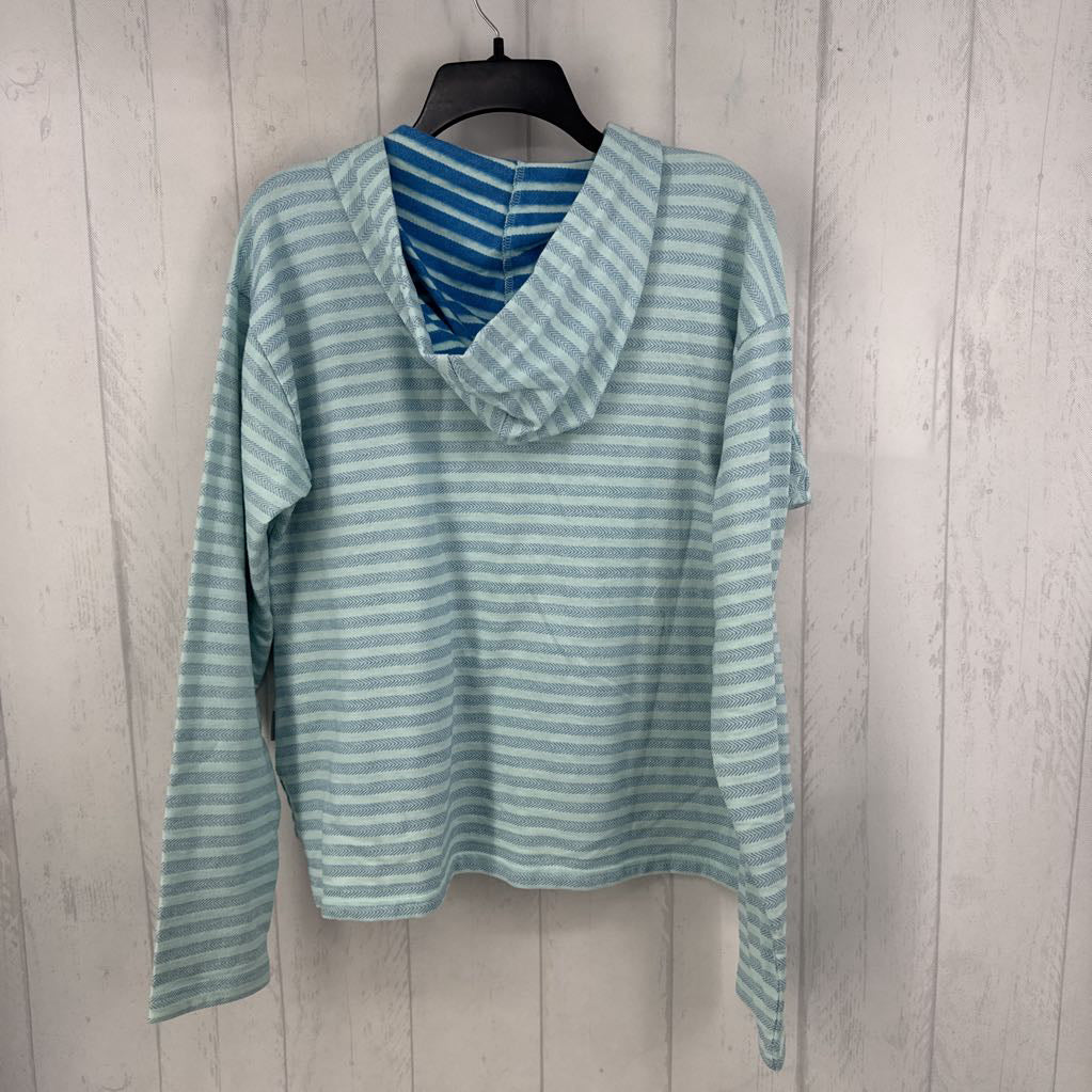 R75 L striped full-zip l/s pullover